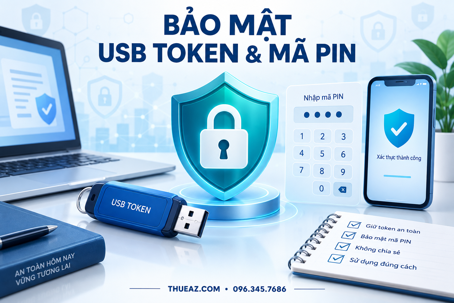 USB Token, mã PIN và các bước bảo mật chữ ký số cho doanh nghiệp