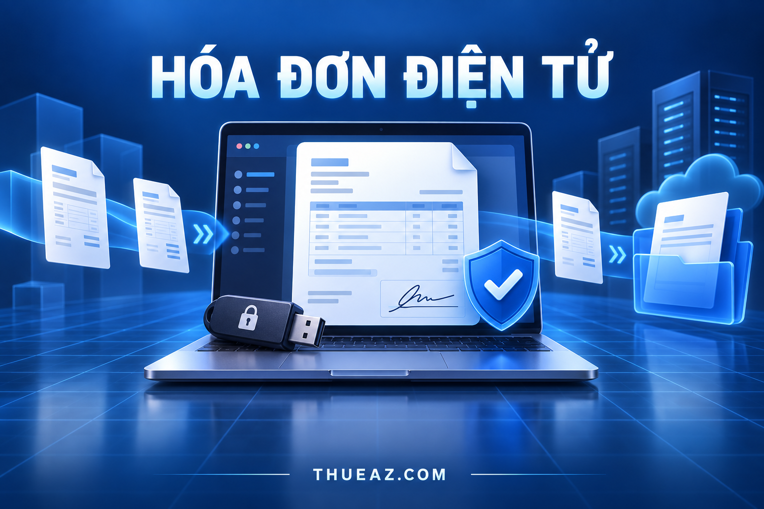 Minh họa quy trình lập, ký số và gửi hóa đơn điện tử cho doanh nghiệp