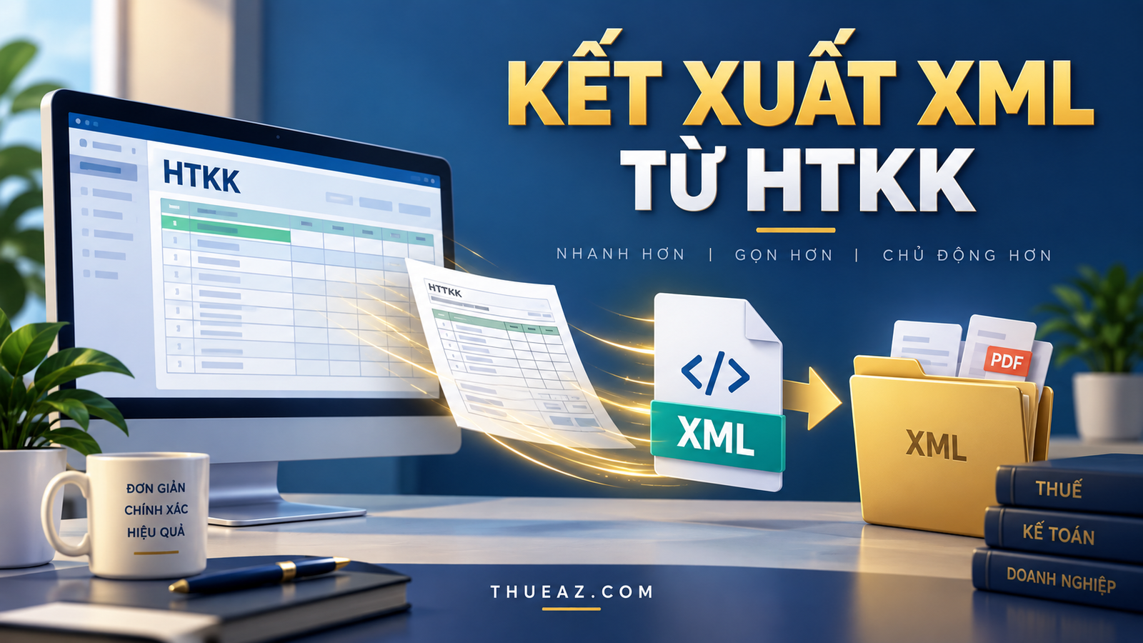 Cách kết xuất XML từ HTKK và kiểm tra trước khi nộp tờ khai – THUEAZ.COM