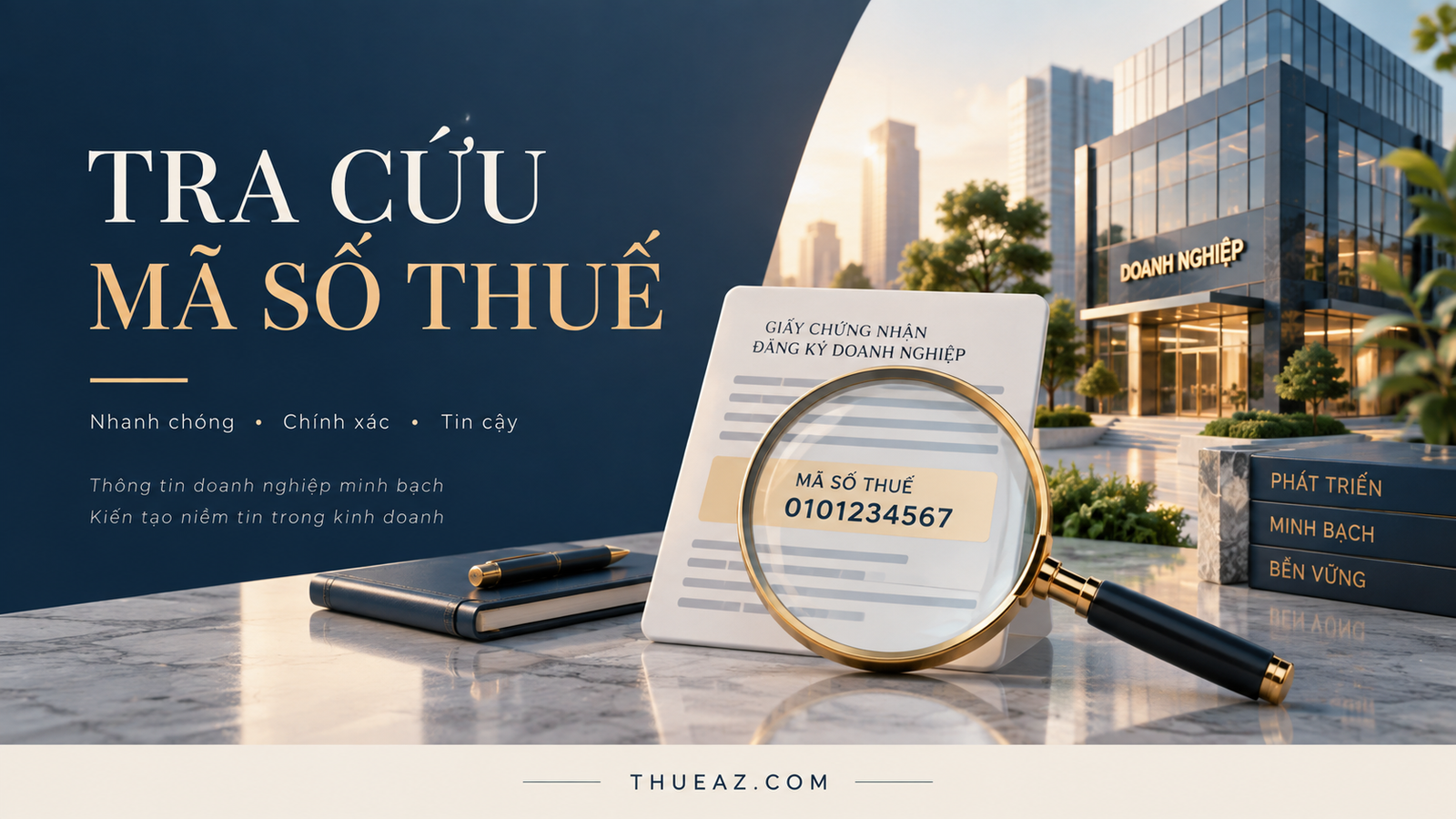 Minh họa tra cứu mã số thuế và đối chiếu thông tin doanh nghiệp